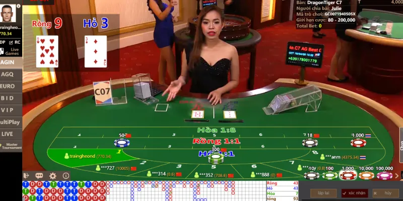 Hướng dẫn luật chơi cơ bản của Rồng Hổ