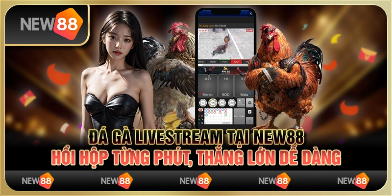 Đá gà livestream tại New88: Hồi hộp từng phút, thắng lớn dễ dàng