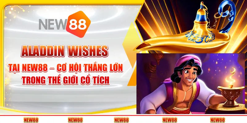 Aladdin Wishes tại New88 – Cơ hội thắng lớn trong thế giới cổ tích