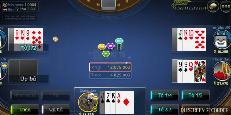 Các quy tắc chơi xì tố 7 cây bạn cần nắm vững