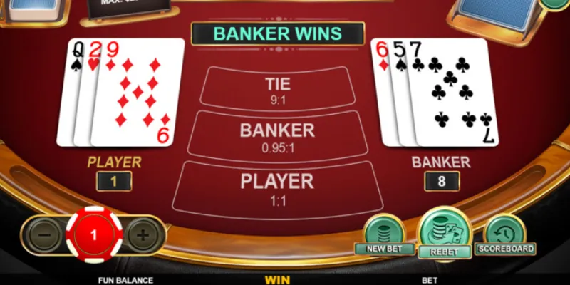 Phân tích tỷ lệ thắng của các cửa cược trong Baccarat