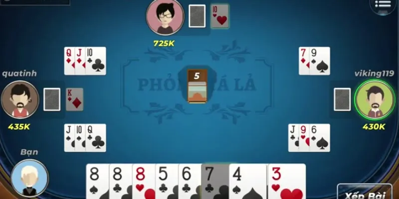 Chiến lược cải thiện cơ hội chiến thắng khi chơi Phỏm Tá Lả