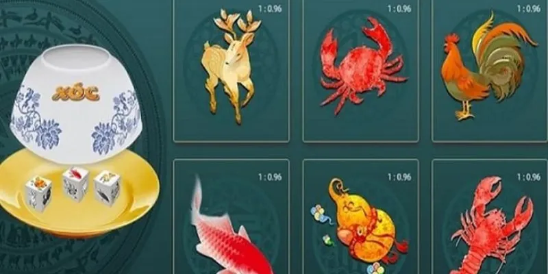 Tỷ lệ thưởng cho từng cửa cược trong trò chơi bầu cua