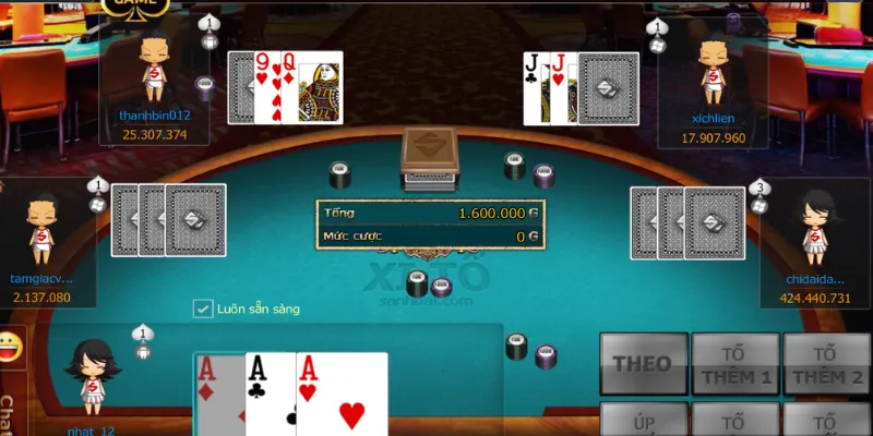 Hướng dẫn quy trình cược trong xì tố tại New88