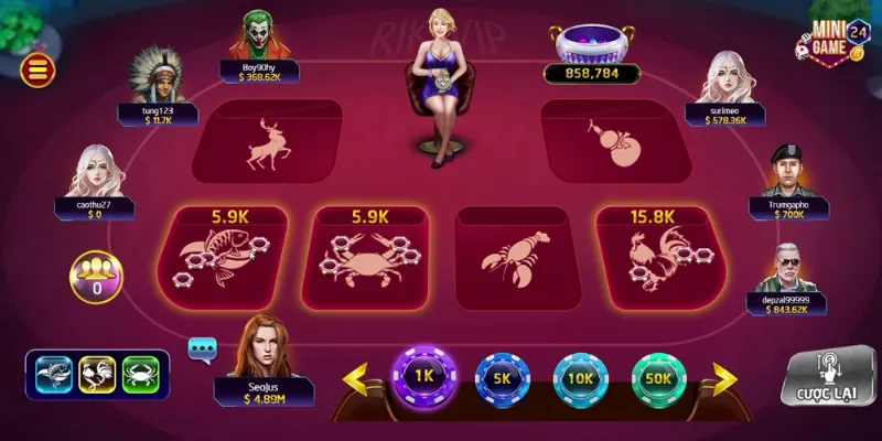 Tỷ lệ trả thưởng cho các cửa cược trong Bầu Cua Online