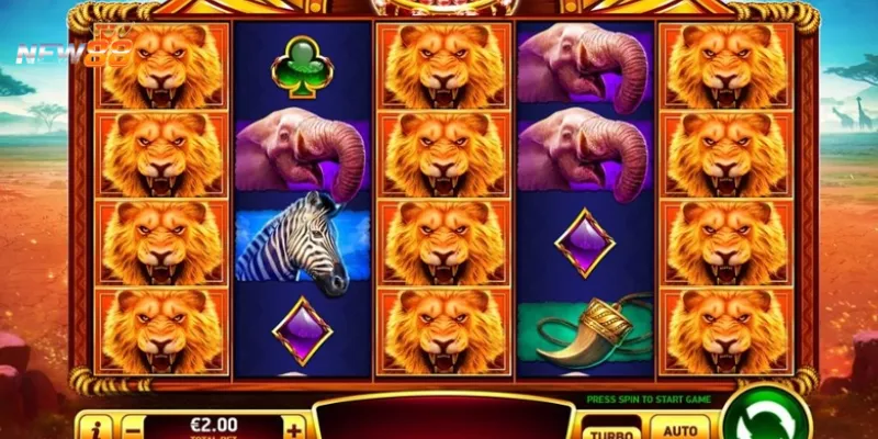 Tỷ lệ trả thưởng của các biểu tượng trong nổ hũ Vua Sư Tử 