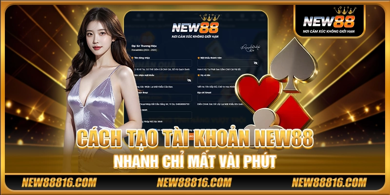 Cách tạo tài khoản New88 nhanh chỉ mất vài phút
