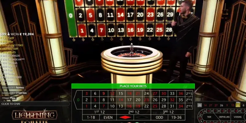 Hệ số nhân trong Lightning Roulette là gì?