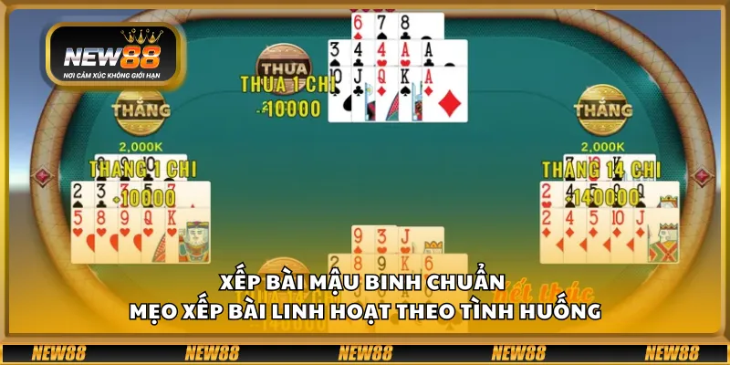 Xếp bài Mậu Binh chuẩn – Mẹo xếp bài linh hoạt theo tình huống